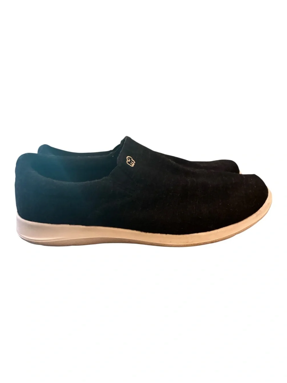 Merinos Wool Slip On Sneakers Black White Size 9 Excellent Condition Walking